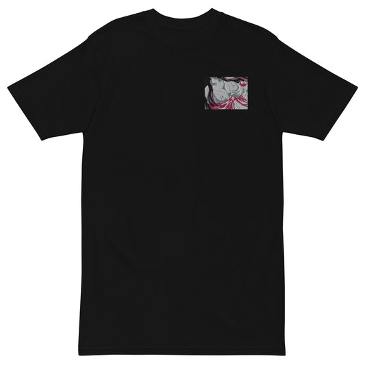 "Moonlight Lady V1" Embroidered Tee (Black)