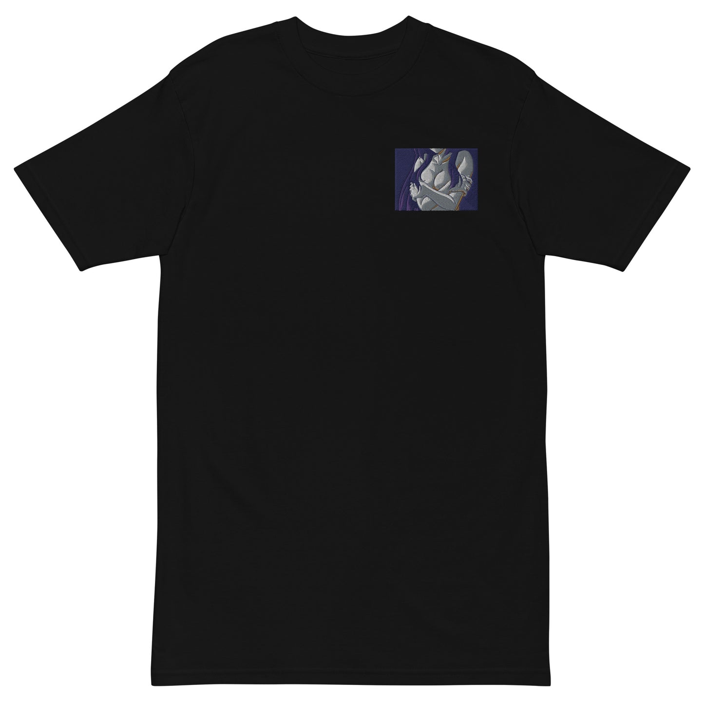 "Moonlight Lady V2" Embroidered Tee (Black)